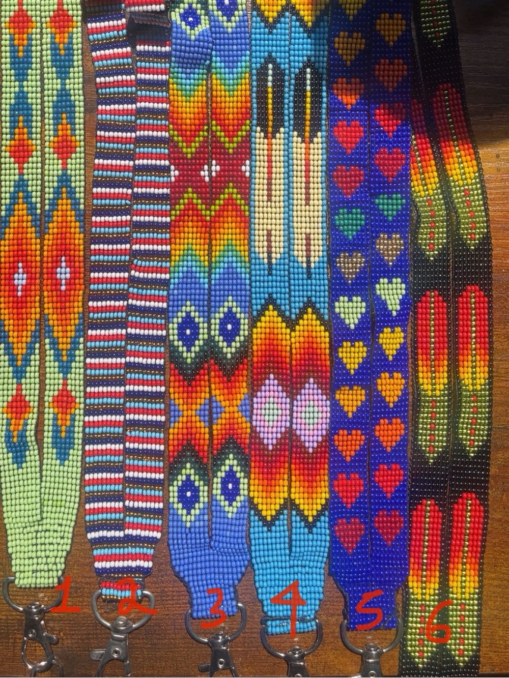 Handmade beaded lanyards  keychains
